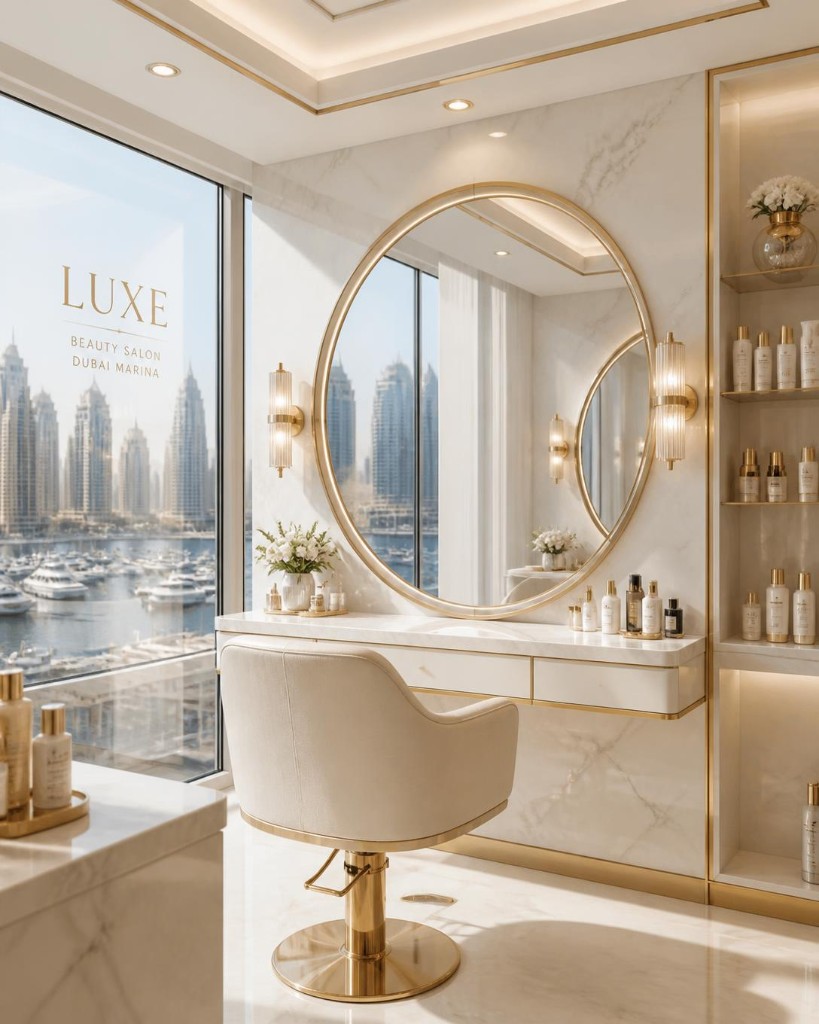 Interior of Lyca Beauty Salon